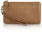 befen Leather Wrislet Clutch Bag for Women Small Cell Phone Bag Fashional Handbag With Wrislet Strap-Vintage Caramel Brown