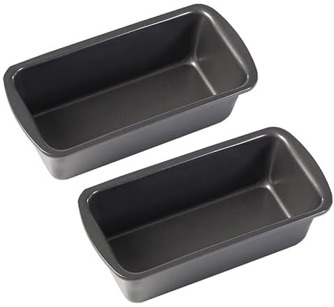 MEIYAXINWIN 2 Pcs moldes reposteria para pan de acero inoxidable,19x16x9cm Rectangular molde pan horno antiadherente para Hornear Pan Para Horno, Ninja Freidora de Aire