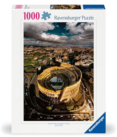 Ravensburger 12000573 - Colosseum in Rome - 1000 pieces jigsaw puzzle – Puzzle for adults and kids age 14 years up, jigsaw puzzle Rome