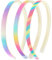 WLLHYF 3 Stück Glitzer-Stirnband, Niedliche Glitzernde Rutschfeste Stirnbänder aus Kunststoff mit Zähnen Regenbogen-Bling Süße Harte Haarbänder Haarschmuck für kleine Mädchen (Regenbogenfarben)