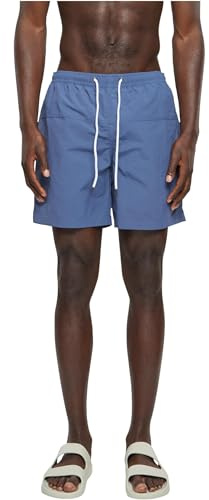 Urban Classics Short de Bain Bloc Maillot, Bleu Vintage, 3X-Large Homme