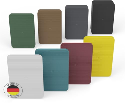 FUX Set di 40 distanziatori in plastica, 60 x 40 x 1,5 – 20 mm, per vetri, piastre distanziali, piastre in plastica, piastre di compensazione, cunei per finestra