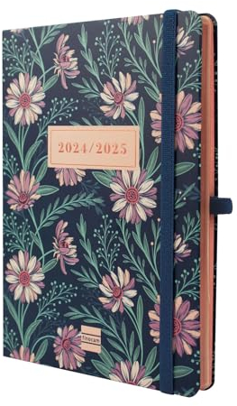 Finocam - Terminkalender Mínimal 18 Monate 2024 2025 Horizontale Wochenansicht Juli 2024 - Dezember 2025 (18 Monate) Daisy International