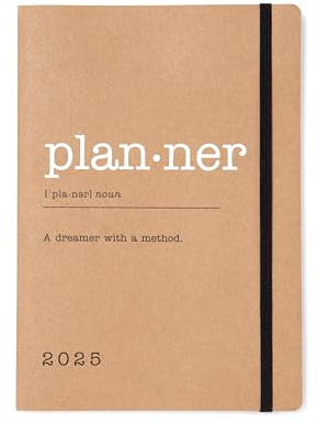 Letts of London Eco Writers Words Terminplaner 2025, A5, Wochenansicht, Kraftpapier