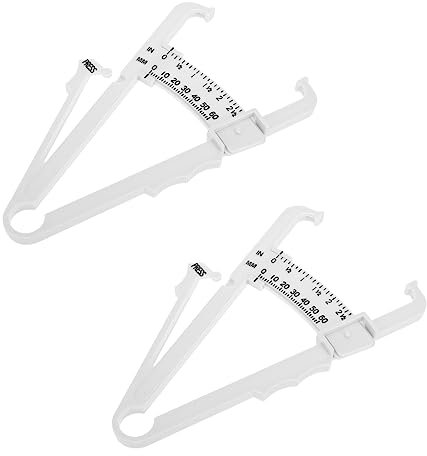 minkissy 2St Fetter Bremssattel Körperfetttester digitales Maßband body fat caliper körperfett messung taschenrechner Hautfalten-Bremssattel Körperfett Lineal Handlich Bremssättel Werkzeug