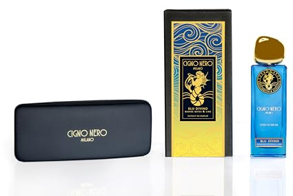 Cigno Nero Milano Eau de Parfum Blu Divino, Estratto di Profumo 50 ml per Donna e Uomo - Fragranza Artistica: Agrumato – Marino – Speziato