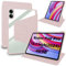 Lemxiee Funda para Xiaomi Redmi Pad Pro & Poco Pad 12.1 Case con Soporte Plegable & con Ranura para bolígrafo,Funda de Cuero PU + acrílico Transparente