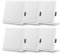 MVAVA Lichtschalter Unterputz, Standard Lichtschalter 1 Fach 1 Weg, Kunststoffe Wandschalter 80mm x 80mm, 6 Pack Weiß
