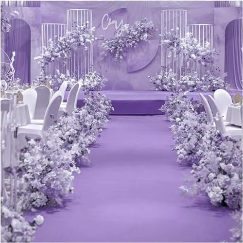 Cuccioletti ZCX Hochzeit Gang Läufer Hochzeitsgangläufer, Rutschfester Indoor-Party-Vlies-Ausstellungsteppich, zuschneidbarer Feier-Laufsteg-Teppich(1.5x50m)