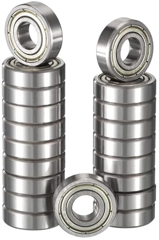 TUZUK 20 Stück 623-ZZ Kugellager Abgedichtet 3x10x4mm Vorgeschmiert/Chromstahl/Gummi Doppeldichtung, 623 ZZ Rillenkugellager