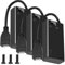 MKBKLLJY 3PCS 2 AA Battery Holder with Switch 2 X 1.5V AA Battery Holder Case with USB Cable Battery Spring Clip Storage Box with Screw for DIY Game Handle Electric Toothbrush Micro USB Connector