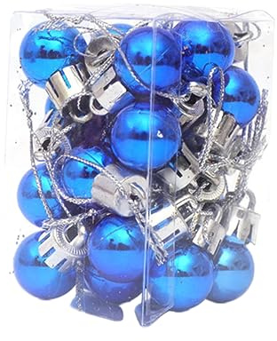 Veemoon Stück Mini Weihnachtskugeln 2 cm in Blau – Bruchsichere Christbaumkugeln Für Stilvolle Weihnachtsbaumdekoration - Ideal Für Zuhause Und Festliche Anlässe