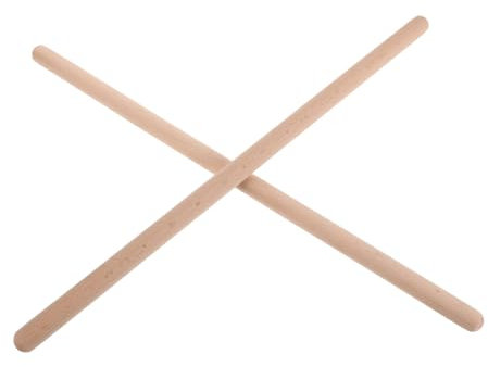 SAFIGLE 2 StüCk Offener RüCkenstab FüR RüCkenöFfnung Und Schulterdehnung Fitness Yoga TrainingsstäBe Ideal FüR Pilates Und Manuelle Therapie Beige 49.5 Cm