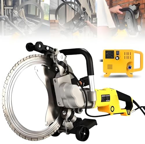 New 5000w Brushless Electric Circular Saw with Saw Blade Wet | 29cm Deep Cut Beast | Wet/Dry Dual-Mode Diamond Saw | Cuts Concrete/Stone/Tile Like Hot Knife Through Butter