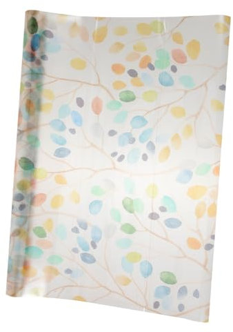 HOMSFOU Foglie colorate e adesivi per finestre pellicola per finestre blocco pellicola privata film pellicola per la privacy della finestra rimovibile privacy della finestra del bagno pvc