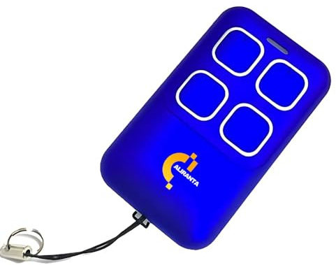 Garagentor Handsender kompatibel mit SOMMER SOMloq2 4019V000, 4019V001, 4019V003, 4019V021, TX55-868-4, TX40-868-4 | Ersatz-Fernbedienung inkl. Batterie & Anleitung, Farbe:Blau