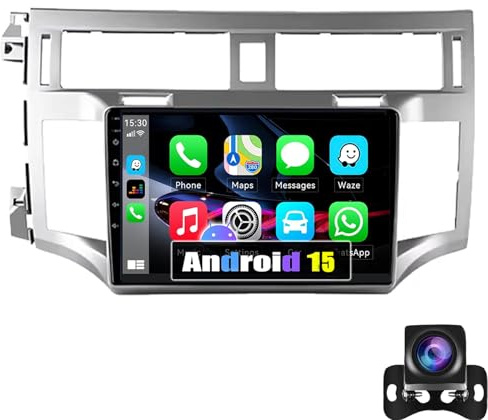 Keoaiob Android 15 Car Radio For Avalon 2007-2010 9 Inch Touch Screen With CarPlay Android Auto Weather Forecast UI Network Radio Mirror Link Bluetooth FM GPS Navigation WiFi SWC Ba(Color:4G+64G)