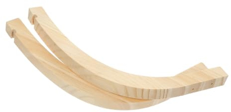 Abaodam Holz Wandhaken 2 Stück für Pflanzenhalterung Wandmontierter Pflanzenampel Halter aus Robustem Kiefernholz Geeignet für Garten Balkon und Terrasse