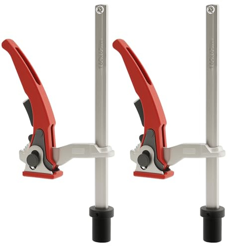 Schnellspann-Hebelzwinge 2er-Set 20mm – Spannelement für Multifunktionstische, Niederhalter aus Cr-V-Stahl, 160mm Tischklemme für Holzbearbeitung, MFT-Tisch Zubehör (20mm)