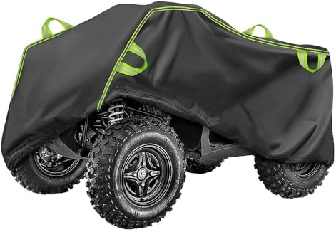 LDJSNC ATV Abdeckung für Kymco MXU 700i 2005-2020 2021 2022 2023 2024 2025, Strapazierfähige ATV Wasserdicht Abdeckung für Außenbereich, Motorradgarage Staub- und Regenschutz,A Green