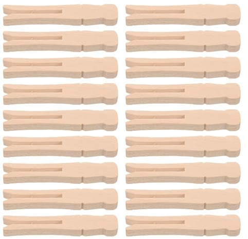 POPETPOP Lot de 25 Pinces À Linge en Bois Petites Pinces À Linge Traditionnelles 6.50 cm pour Séchage Intérieur Et Extérieur Loisirs Créatifs Décoration Rustique Et Accrochage De
