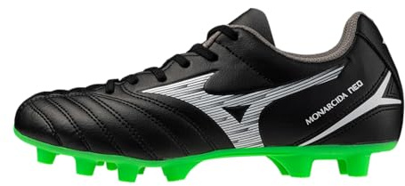 Mizuno Kinder Fußballschuh Monarcida Neo 3 Sel. Jr FG - P1GB2525, Farbe:Neongrün, Kinder Schuhe:32.5