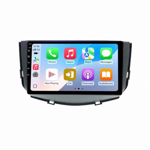 GPS Navi Navigationsgerät 2 Din für Lifan X60 2011-2014 mit Bluetooth Fm Radio, Mirror Link, USB, Aux, Bluetooth Unterstützt Tpms Lenkradsteuerung, 4 Kern 4G+64G