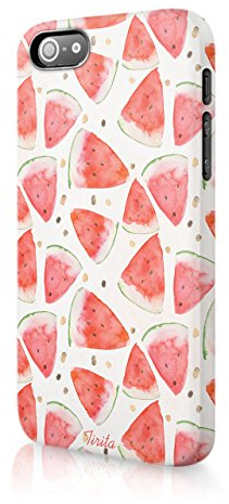 Tirita Compatible with iPhone 6 & 6s Hard Case Phone Cover Tropical Flamingo Pineapple Fruits Bananas Watermelon Strawberries Summer Trendy Fashion Gift Present Cute Design