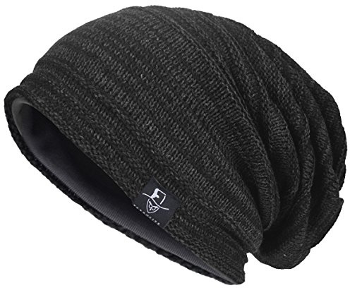 VECRY Hommes Bonnets Slouchy Knit Beanie Calotte Artistique Chapeaux