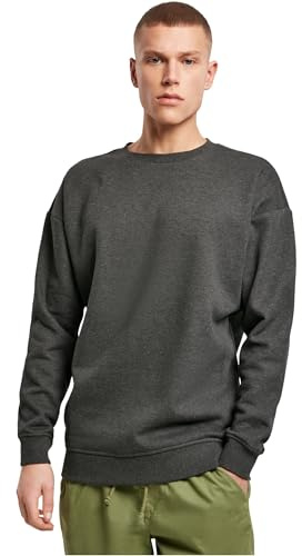 Build Your Brand Herren Sweatshirt Sweat Crewneck, klassischer Pullover für Männer, Basic Sweatshirt