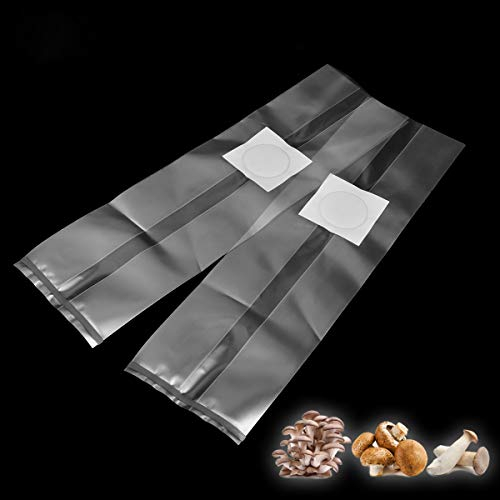 10 Stück 250 X 500 X 0,06 Mm Pvc Pilz Spawn Wachstumsbeutel Substrat Hochtemperatur Vorversiegelbar Garten Zubehör