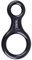 TRIWONDER 35kN Abseilachter, Abseilgerät Klettern 8 Descender für Seildurchmesser 8-13 mm (【35kN】 Schwarz)