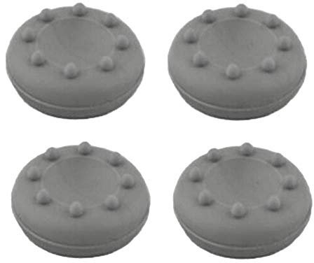4 x Silicone Analog Joystick Thumbstcks Thumb Stick Grips Caps Cover for PS4 PS3 Xbox One Xbox 360 PS2 Controllers (Grey)