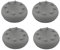 4 x Silicone Analog Joystick Thumbstcks Thumb Stick Grips Caps Cover for PS4 PS3 Xbox One Xbox 360 PS2 Controllers (Grey)