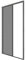 Moustiquaire plissée pour porte et porte-fenêtre H230 cm x L140 cm coloris gris