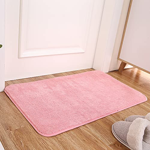 Generic O97Q, robuste, rutschfeste Innenbereich, maschinenwaschbare, weiche Fußmatte, super saugfähige, wasserfeste Matten, rosa, 45 x 70 cm, Polyester