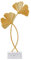 Ginkgo Blätter Dekoration, Goldene Ginkgo Leaves Skulptur Ornament, Eisen Goldene Ginkgo Blätter Schreibtisch Deko, Metall Skulptur für Wohnzimmer Schlafzimmer