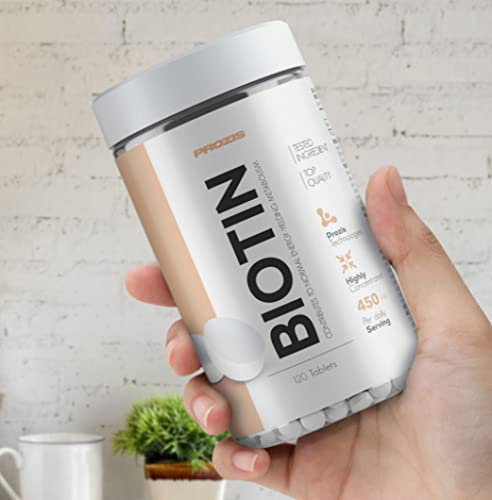 Prozis Biotin 120 compresse - Biotina unghie capelli pelle - vitamina B7