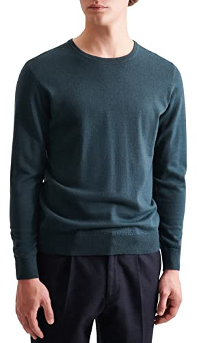 Seidensticker Herren 251600 Pullover, Dunkelgrün, L EU