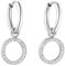 PURELEI® Closed Glow Ohrringe (Silber) – Damenohrringe aus langlebigem Edelstahl – Wasserfeste Ohrringe Damen – 1,4 cm Durchmesser – Modeschmuck für deinen individuellen Look