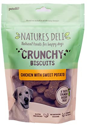 Natures Deli Crunchy Biscuit Huhn mit Süßkartoffel, 5 Packungen à 225 g
