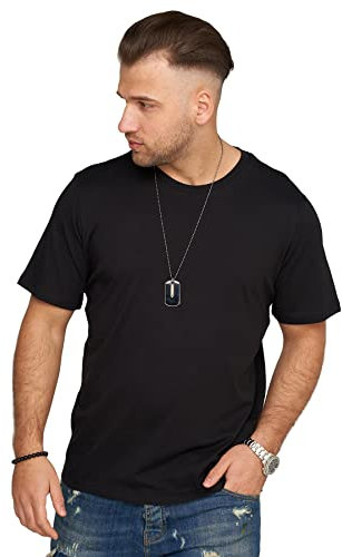 JACK & JONES Herren Infinity T-Shirt META O-Neck Shirt Kurzarmshirt (as3, Alpha, l, Regular, Regular, Black)
