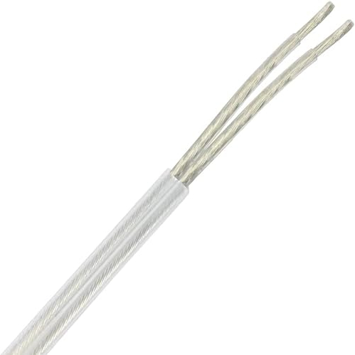 10m Kabel Transparent 2x0,75mm² 2G isolierte Leitung rund Leuchtenkabel Lampenkabel Strom-Kabel Rundkabel Adern gerade