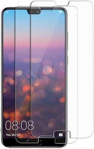 [2 Stück] Panzer Schutz Glas kompatibel mit Huawei P20 Pro Displayschutzfolie, Schutzfolie [kein Glas] 9H,100% Fingerabdrucksensor Nano-Tech