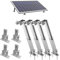 TEOV Solarmodul Halterung 0-60° Individuell Verstellbar Pv Modul, füR Balkonkraftwerk Flachdach Ziegeldach, Befestigung Solarmodule 2Paar, Silber
