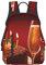 Toast To Your Birthday Bedruckter Laptop-Rucksack Casual Fashion Rucksack Leicht Reise Tagesrucksack Ergonomische Rucksäcke, Schwarz , One size