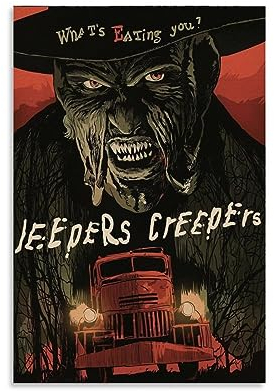 ELedvb Jeepers Creepers Poster Kunstleinwand Poster Dekorative Malerei Leinwand Wandposter und Kunstdruck Moderne Familie Schlafzimmer Dekor Poster 20 x 30 cm