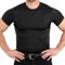 CCW Tactical Verdecktes Holster-Hemd, Schnellzugriff, offene Tasche mit großem Stauraum, Herren-Crew-Shirt, Schwarz, 3X-Groß