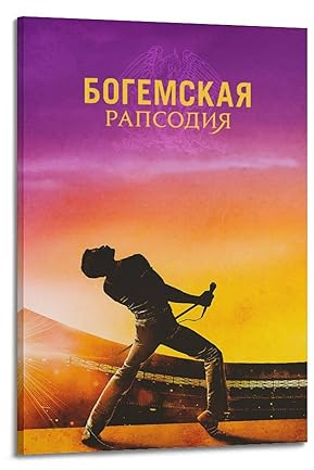 VZRSQZK Bohemian Rhapsody Filmposter, dekoratives Gemälde, Leinwand, Wandposter und Kunstdruck, modernes Familienschlafzimmer-Dekor-Poster, 50 x 75 cm