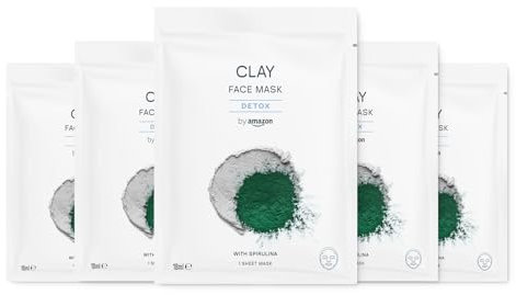 by Amazon Lehm, Detox-Gesichtsmaske, 18 ml, 5er-Pack